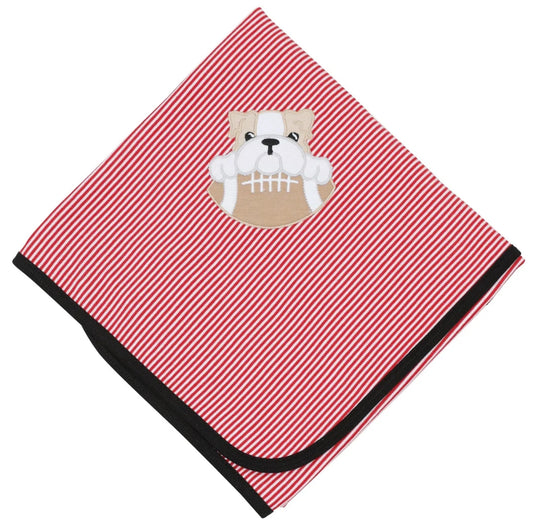 Bulldog Pride Receiving Blanket