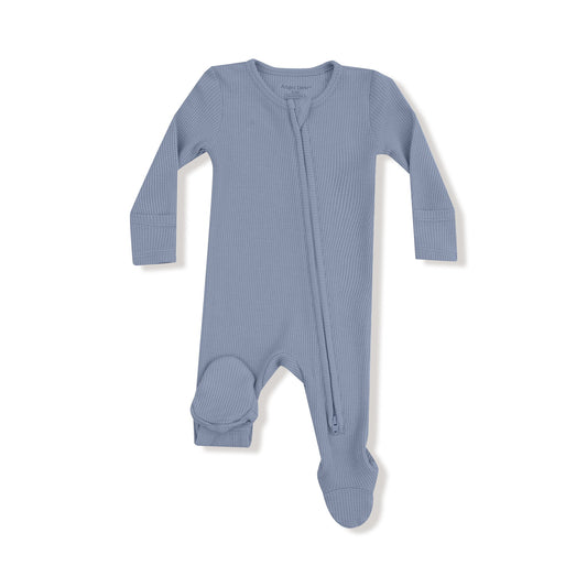Blue Blizzard Two-Way Zipper Footie