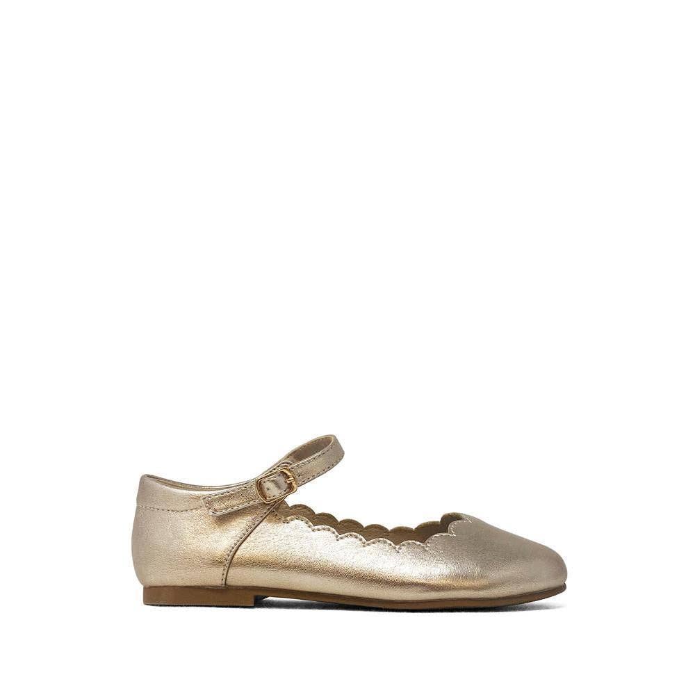 Agatha Mini Champagne Flats