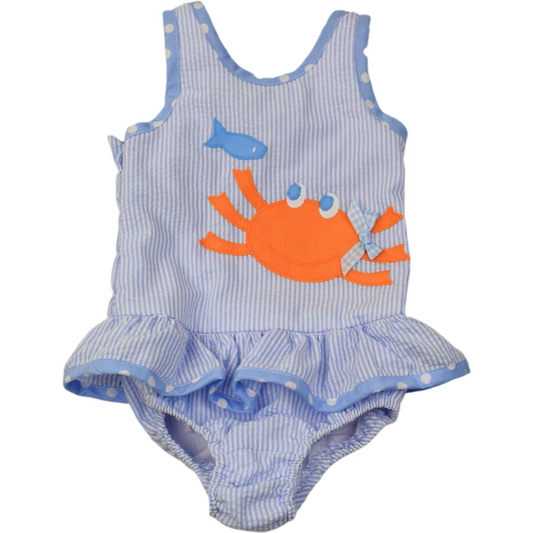 Blue Crab One-Piece Swimsuit