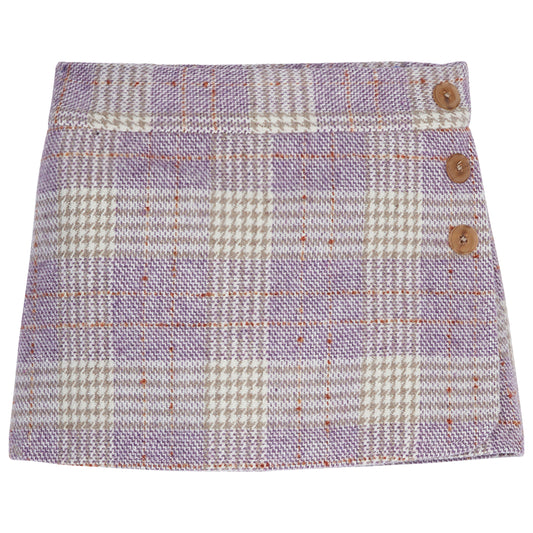 Lilac Tweed Mini Skort