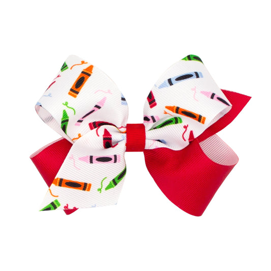 Crayon Two-Tone Bow