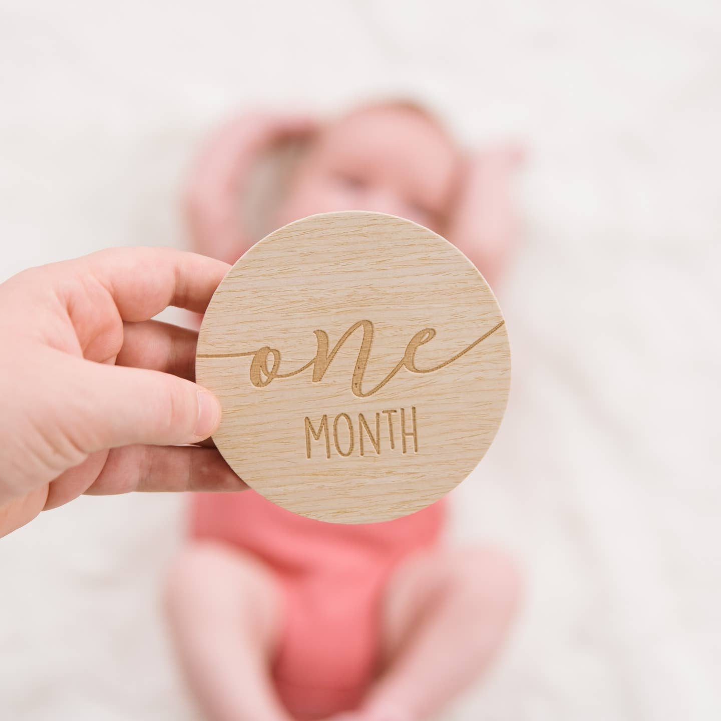 Wooden Monthly Milestone Photo Prop