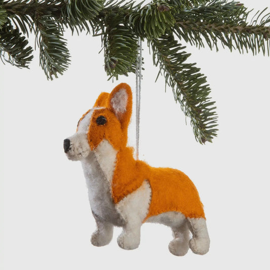 Corgi Felt Ornament