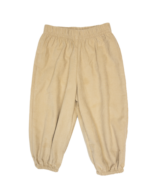 Boys Corduroy Banded Pants - Sand