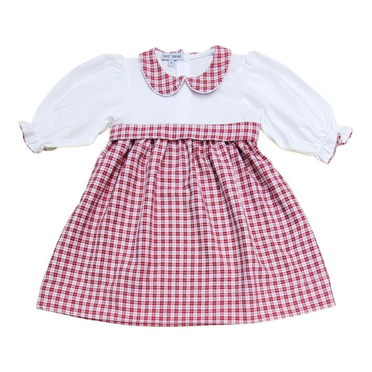 Red & White Plaid Christmas Dress