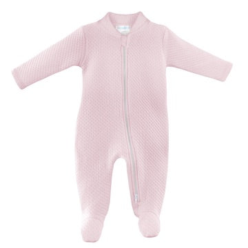 Light Pink Quilted Footie