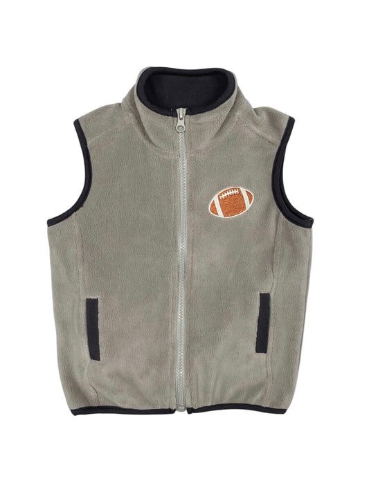 Football Grey Fleece Vest