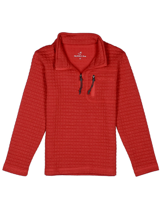 Red Delta Pullover
