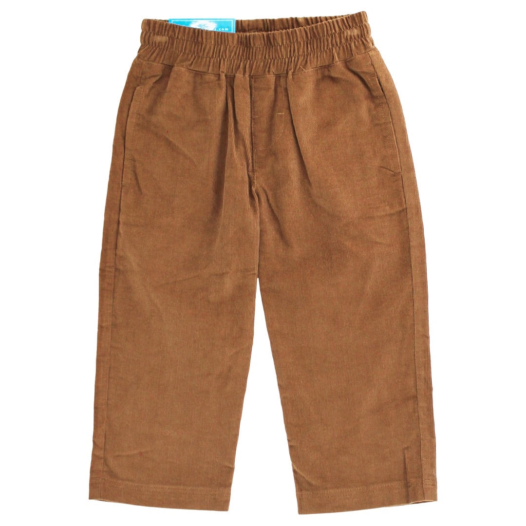 Brown Pull On Cord Pant