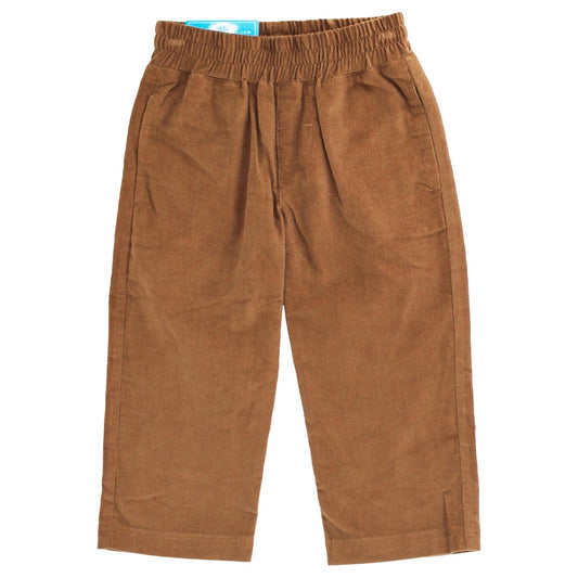 Brown Pull On Cord Pant