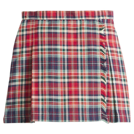 Middleburg Plaid Fringe Skirt