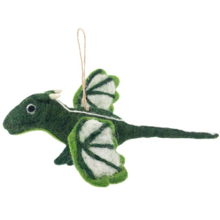 Green Dragon Felt Ornament