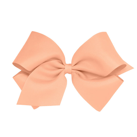 Light Coral Grosgrain Girls Hair Bow