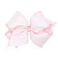 Cross Embroidered Moonstitch Girls Hair Bow