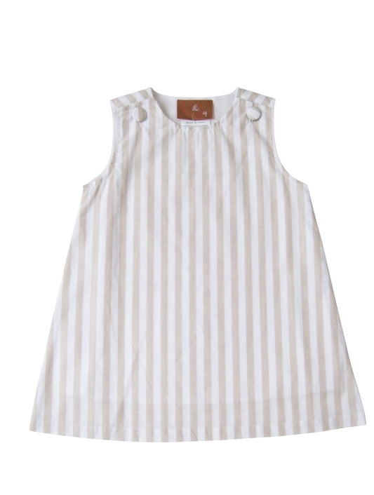 Addison Dress Khaki Stripe