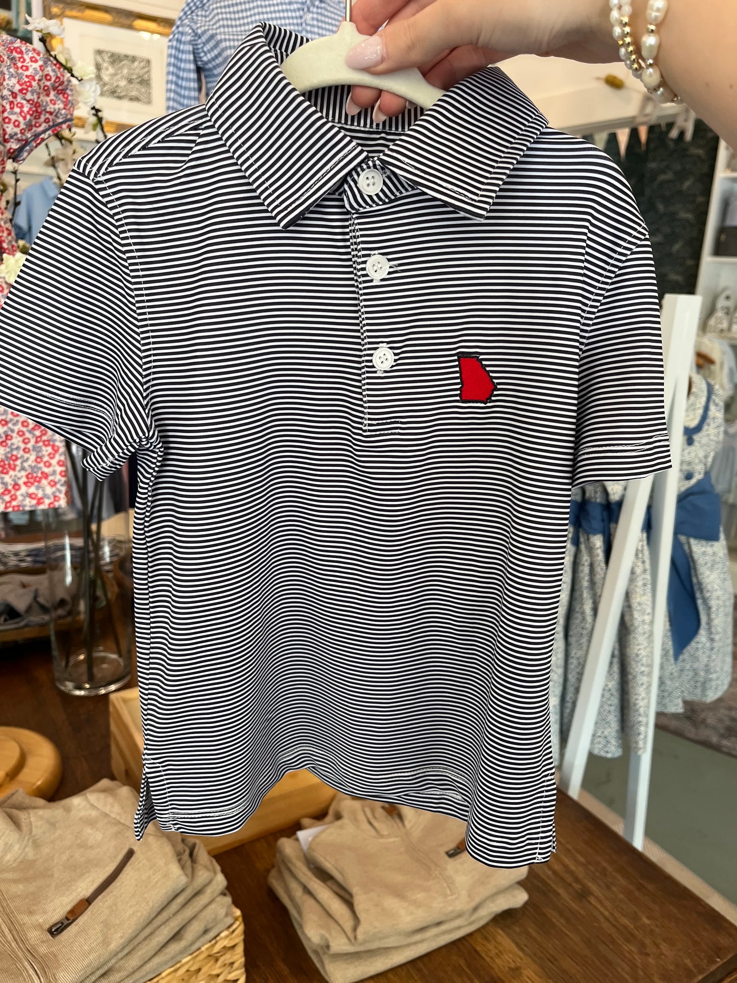 Georgia State Outline Polo