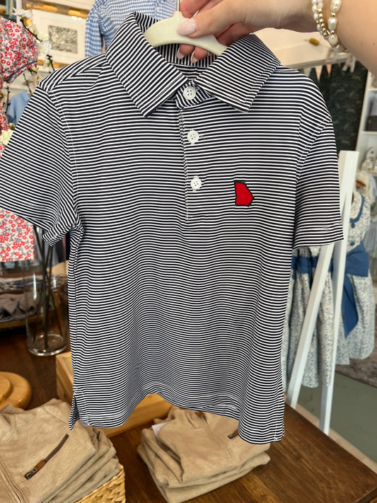 Georgia State Outline Polo