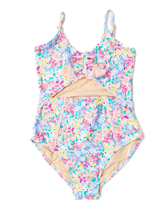 Spring Bloom Cut-Out Swimsuit