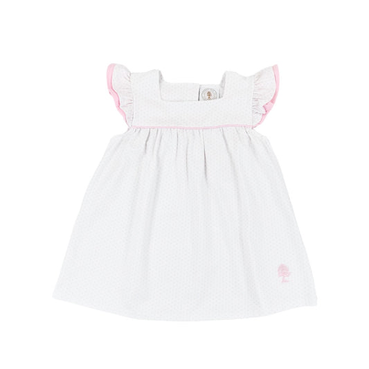 Pink Dot Flutter Dress