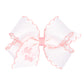 Little Sis Embroidered Moonstitch Grosgrain Girls Hair Bow