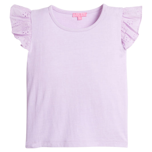 Lilac Eyelet Tank