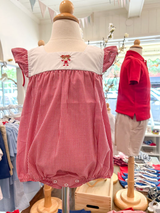 Red & White Cheerleader Bubble