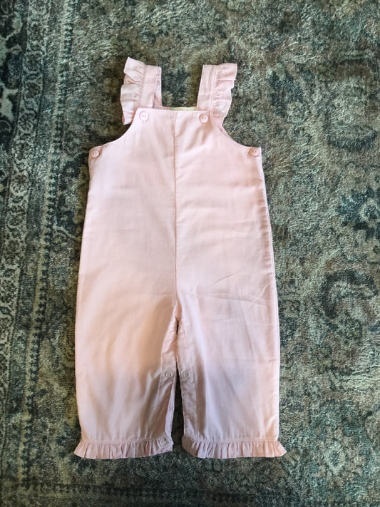 Pink Cord Overalls