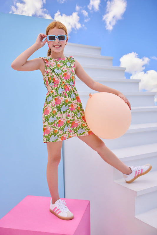 Longmeadow Floral Cutout Dress