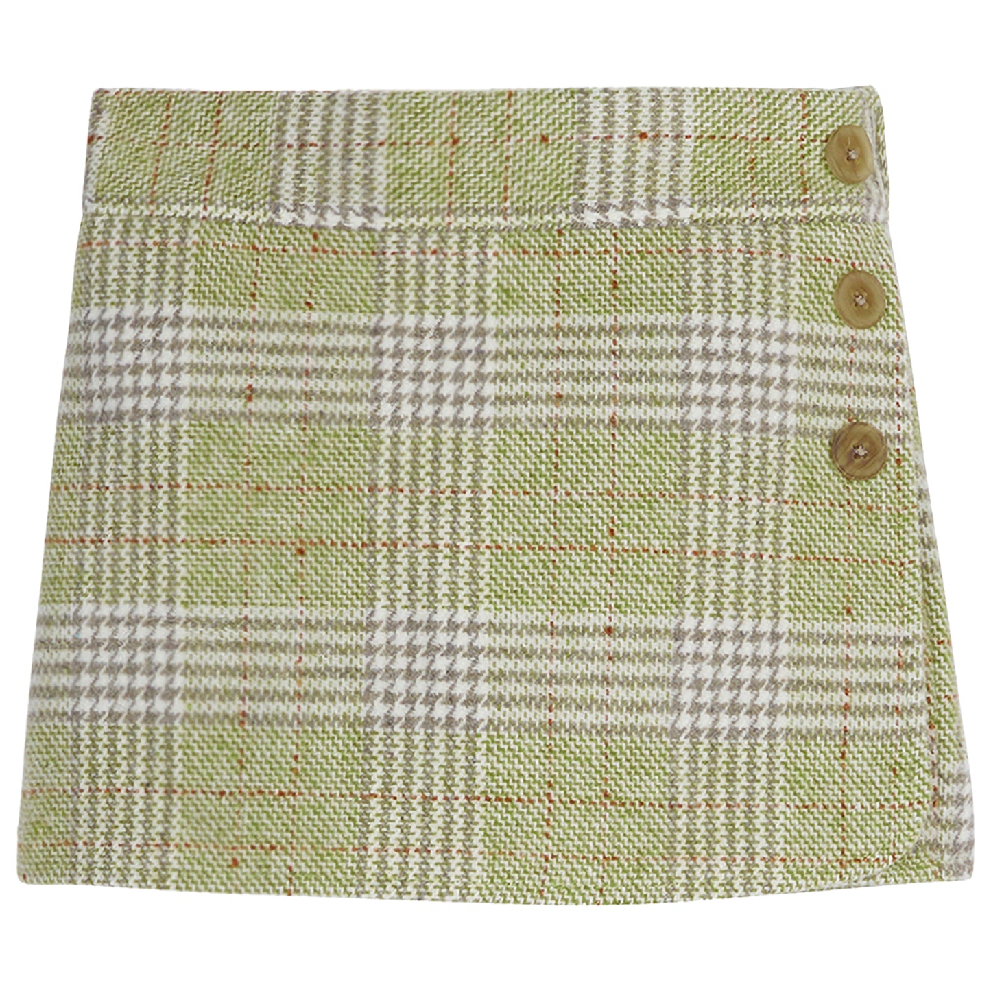 Sage Tweed Mini Skort