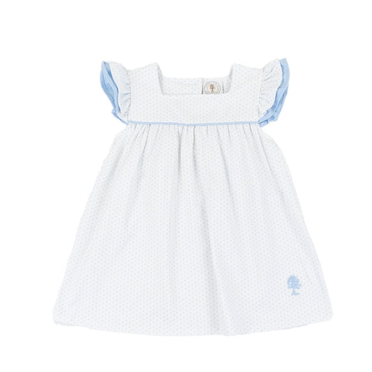 Blue Dot Flutter Dress