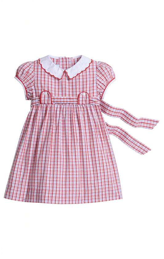 Hartford Plaid Bibie Dress