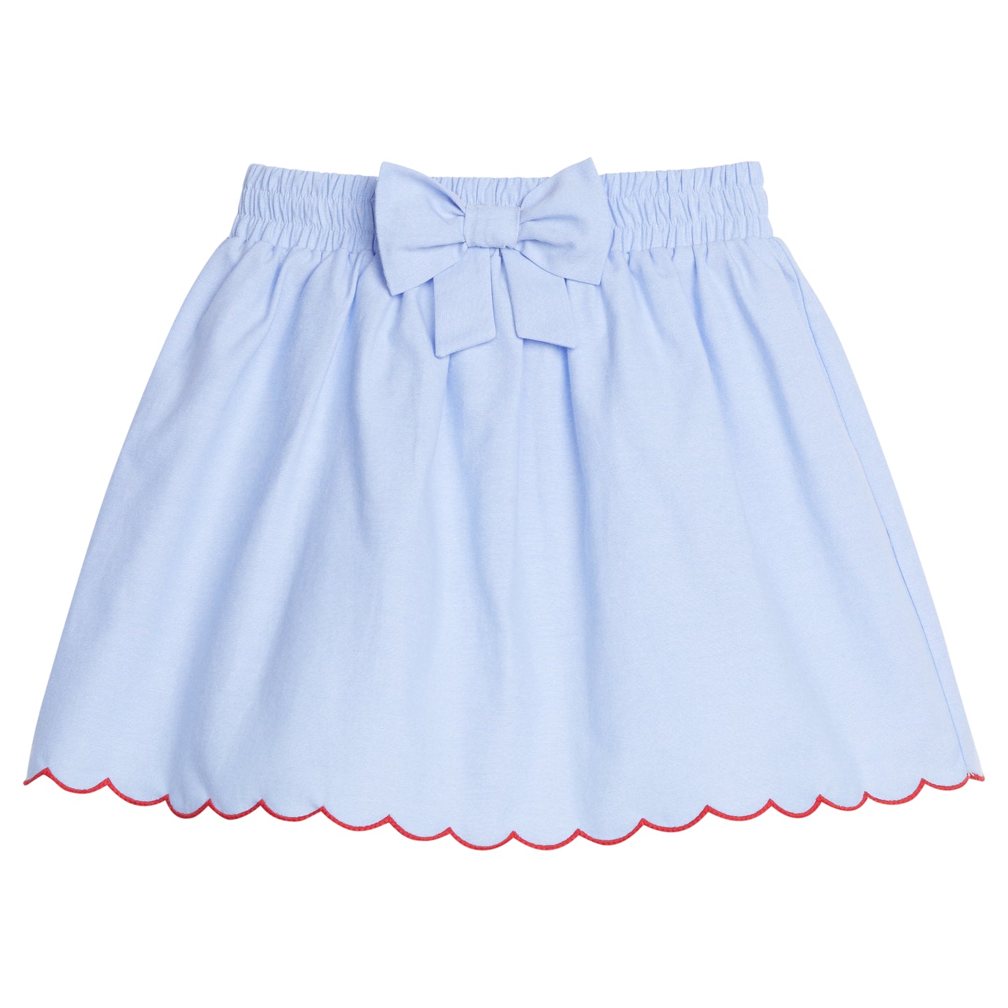 Chambray Scallop Bow Skirt