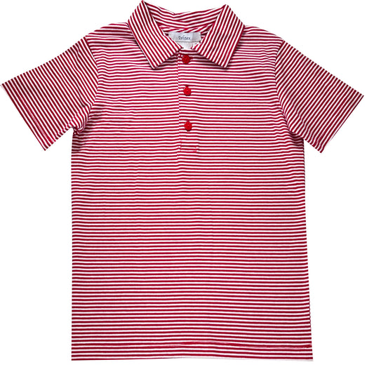 Red Stripe Polo