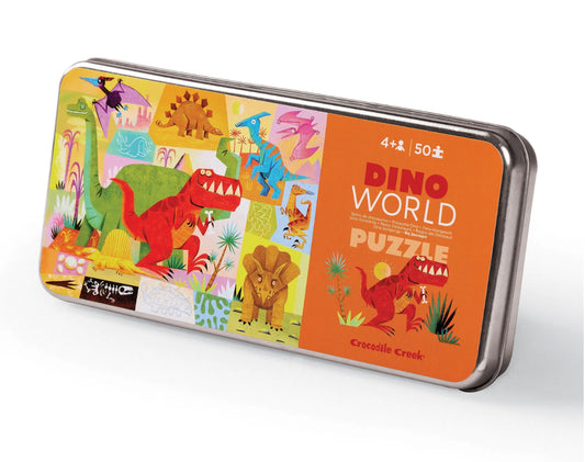 Dino World Tin Puzzle 50pc