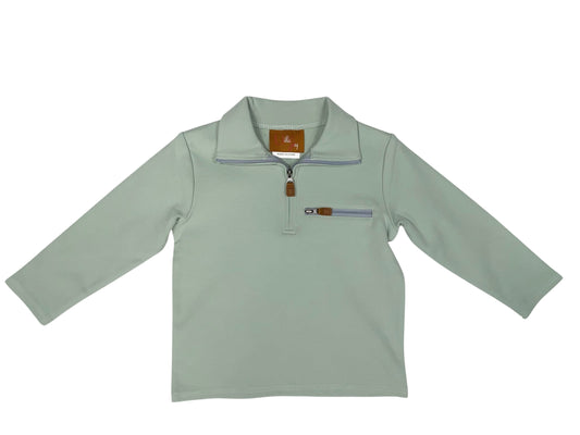 Kingston Quarter Zip Pullover - Sage