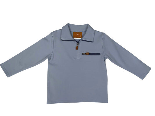 Kingston Quarter Zip Pullover - Blue