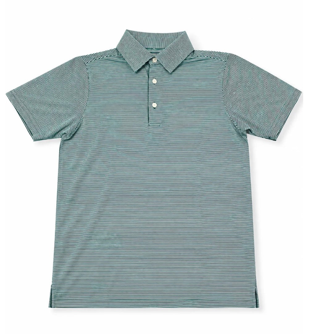 Micro Green Stripe Polo