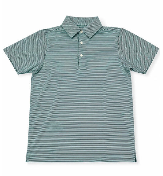 Micro Green Stripe Polo