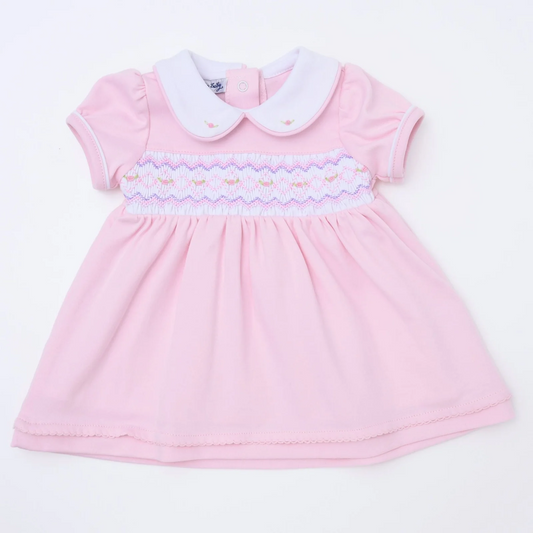 Hazel Smocked Collared Dress