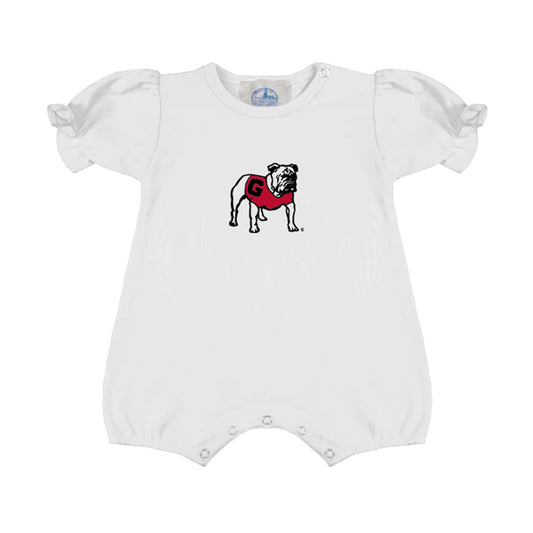 Georgia Standing Bulldog Girls Romper