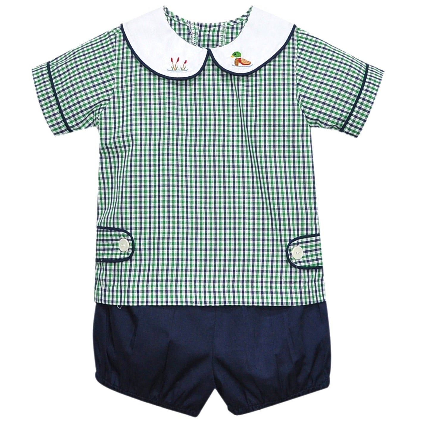 Plaid Mallard Short Set