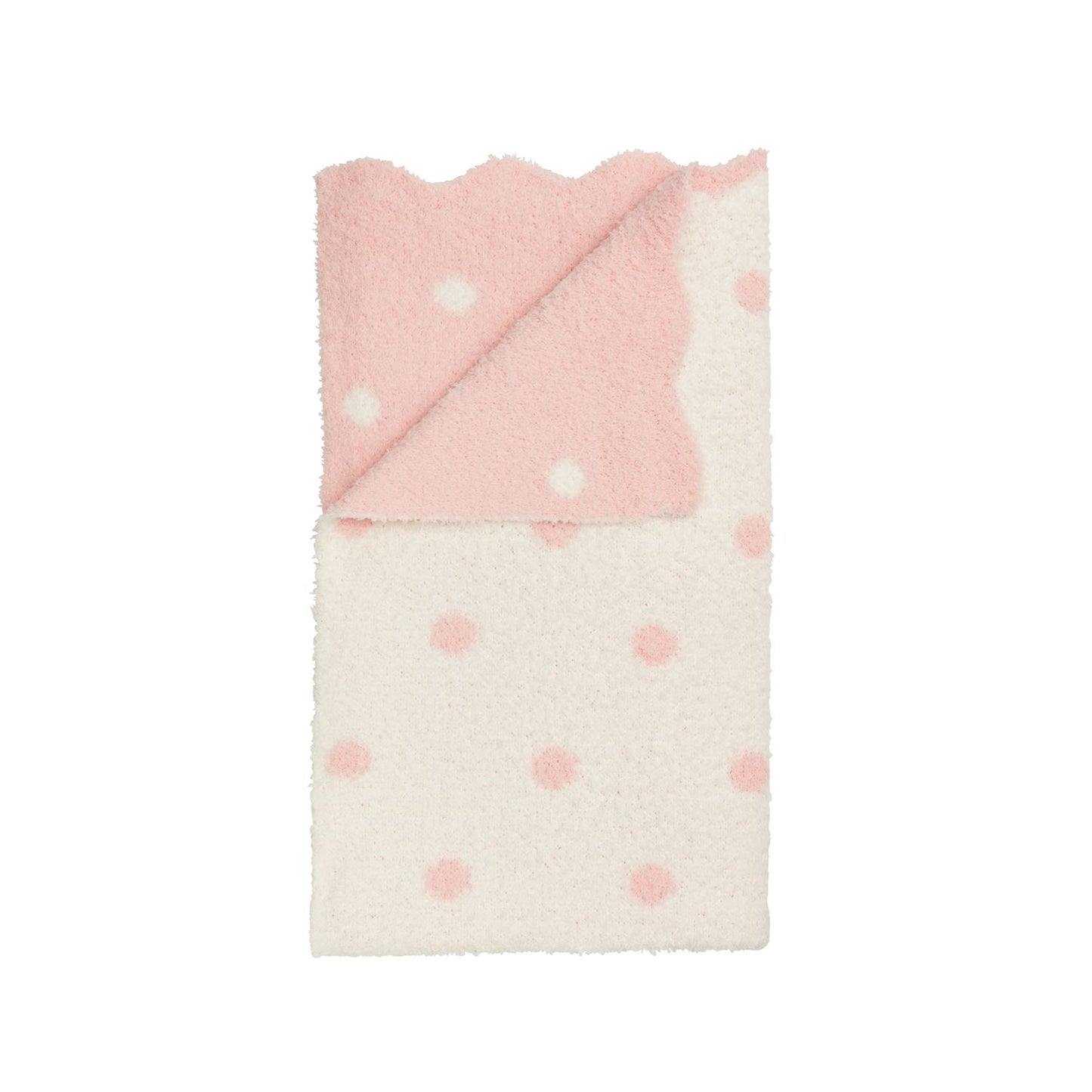 Pink Dot Chenille Blanket