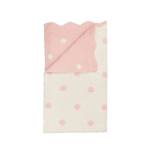 Pink Dot Chenille Blanket