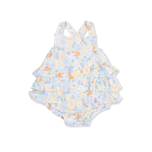 Georgia Floral Ruffle Sunsuit