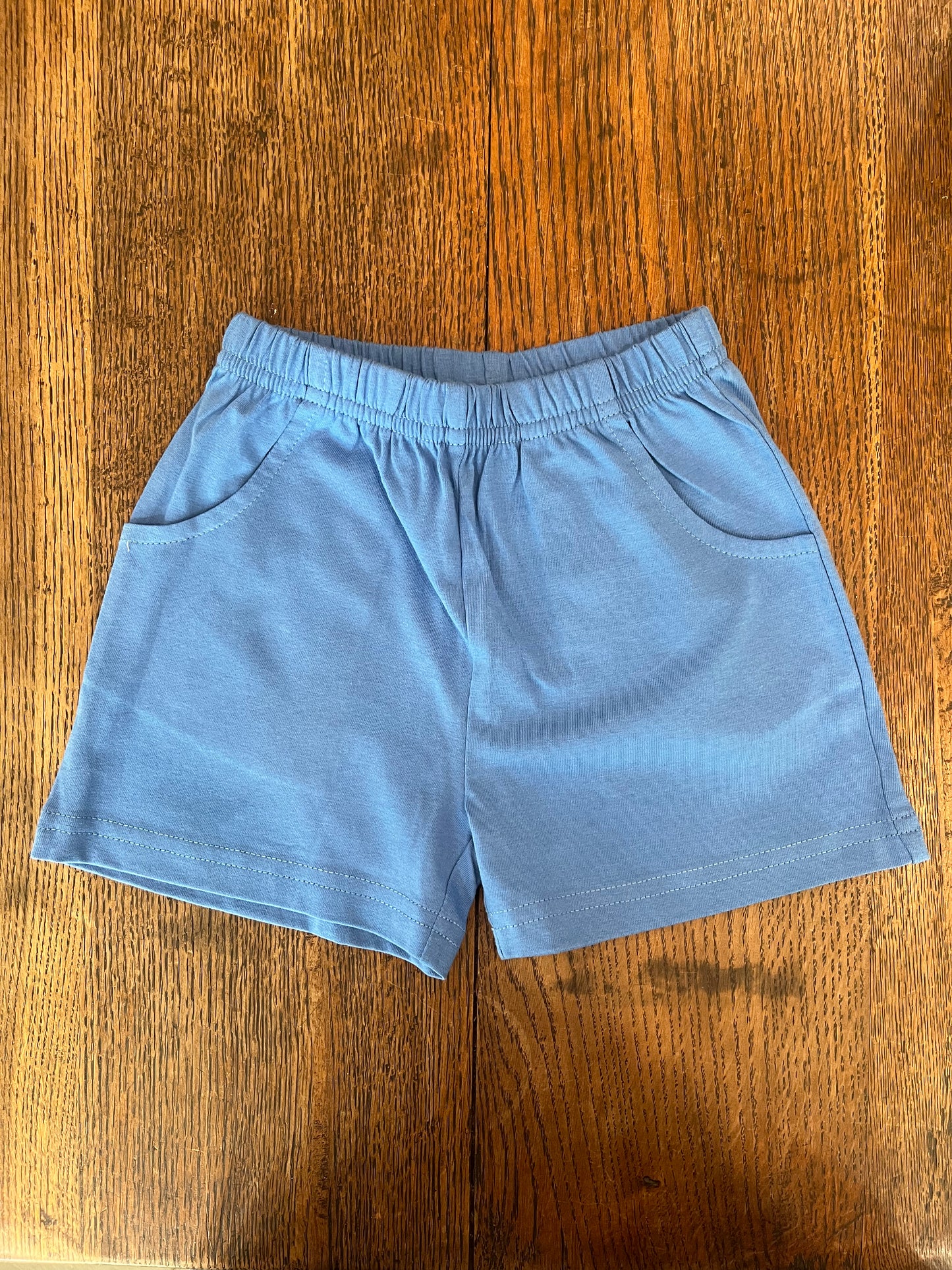 Jersey Shorts with Front Pockets - Bright Blue