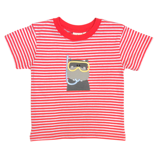 Scuba Hippo Appliqué Shirt