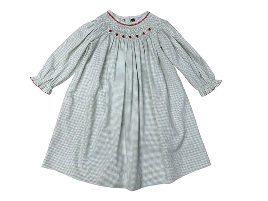 Deck the Halls Smocked Bishop Dress