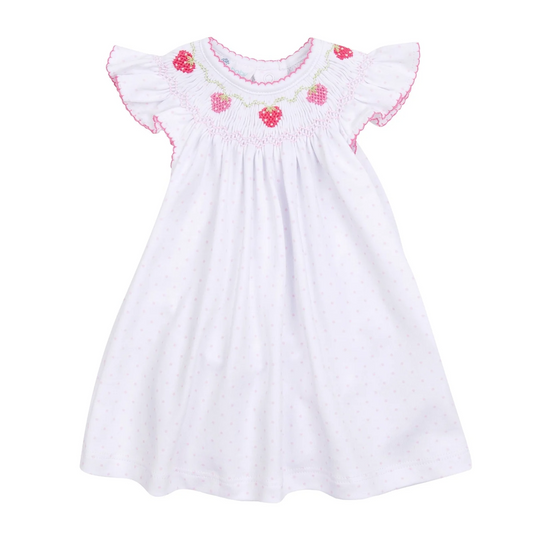 Strawberry Patch Bishop Flutters Dress
