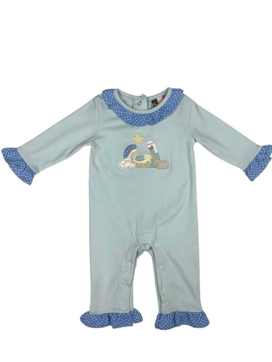 Nativity Applique Girls Romper